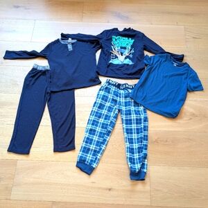Navy Blue Kids Pajamas Set